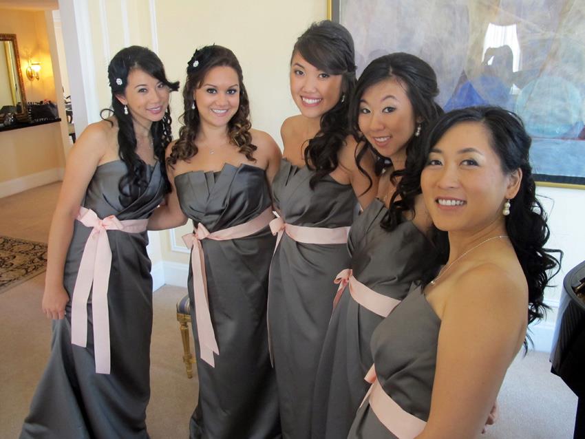 Bridesmaids Makeup at the Millennium Biltmore Hotel in Los Angeles