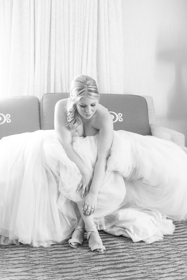 black and white bridal