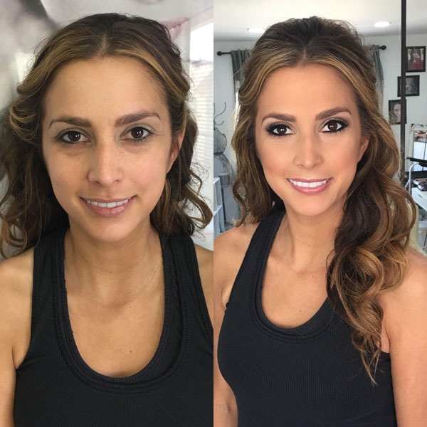 Brunette-Before-and-After-Makeup-and-Hair